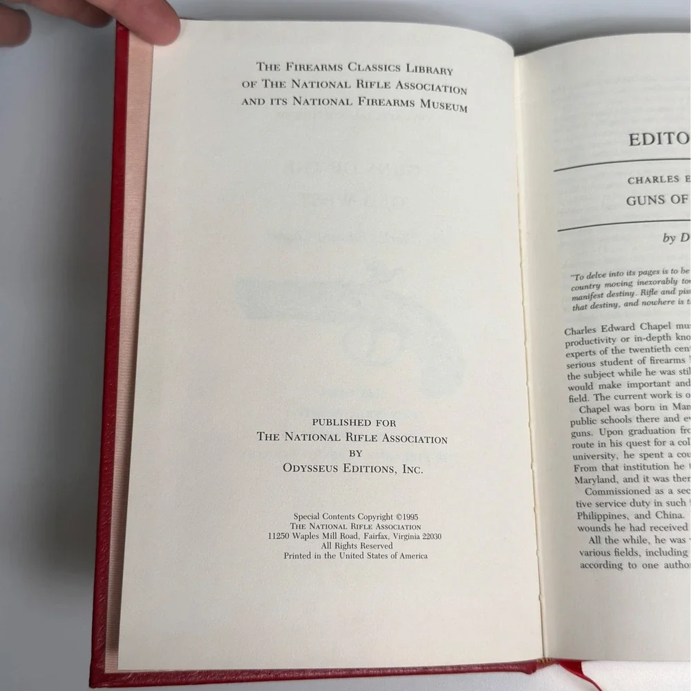 Guns of the Old West Charles Edward Chapel NRA Firearms Classics Library 1995